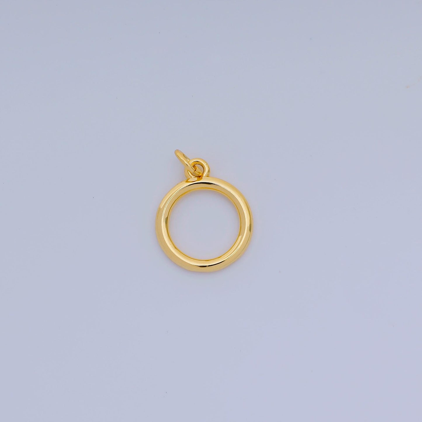 Gold Hollow Round Circle Pendant Simple Round Charms -Round Circle Findings -Geometry Dangle Pendant -Jewelry Supplies AJ-413