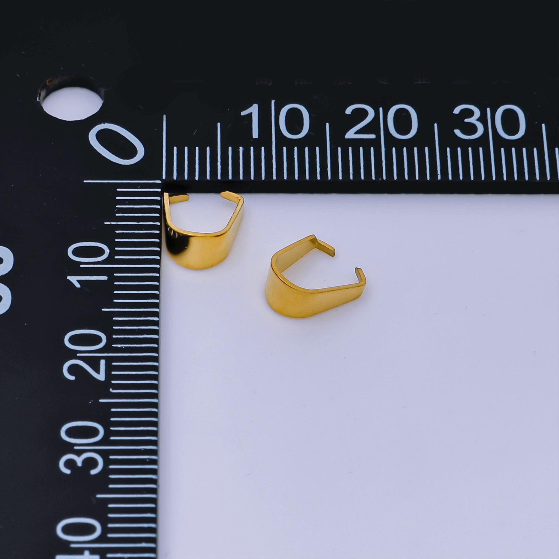 10x PVD Gold Stainless Steel bail Charm for Bracelet necklace jewelry making bulk wholesale findings Tarnish Free Supply Z-A1284