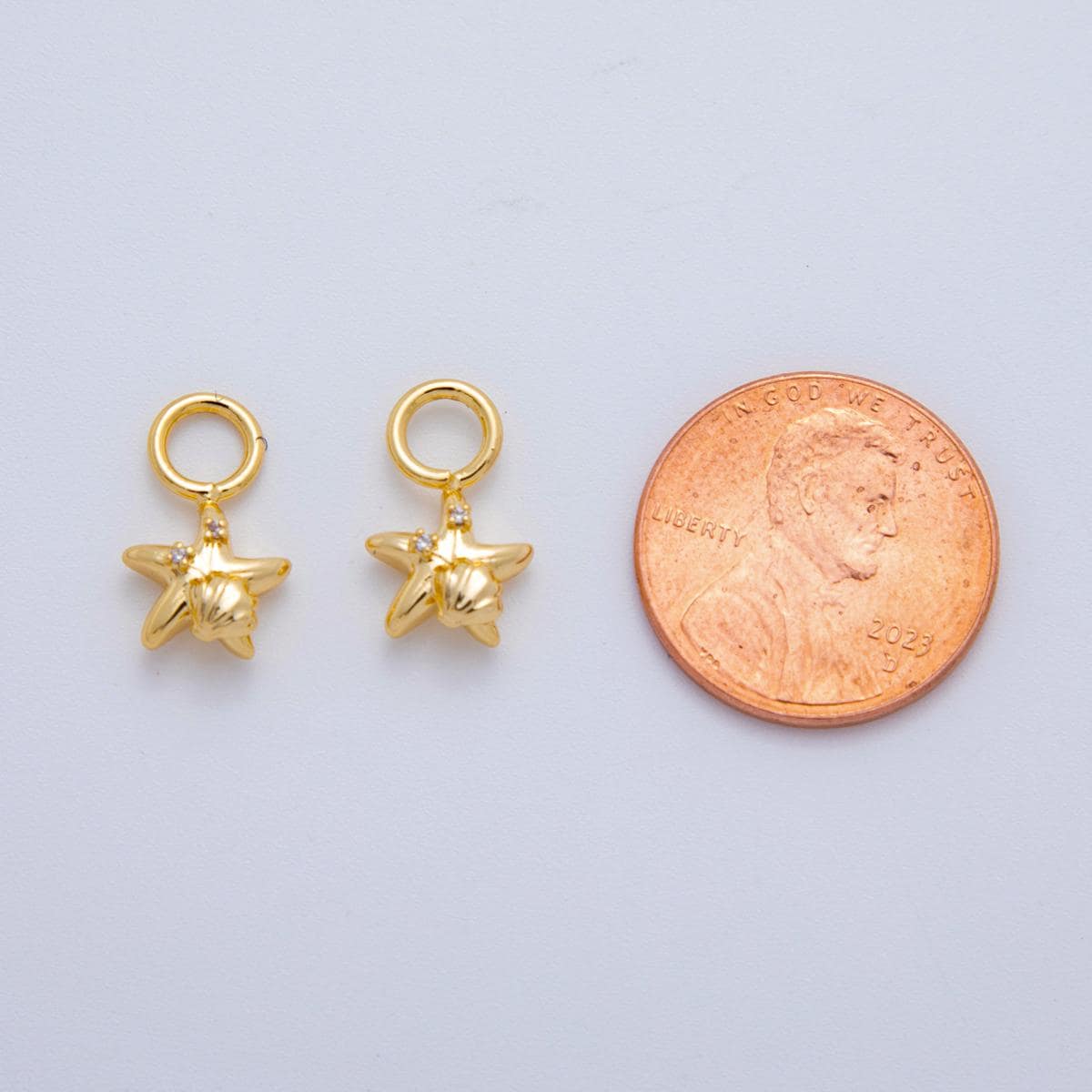 18K Gold Filled Star Add-On Drop Earring Charm | AF-827