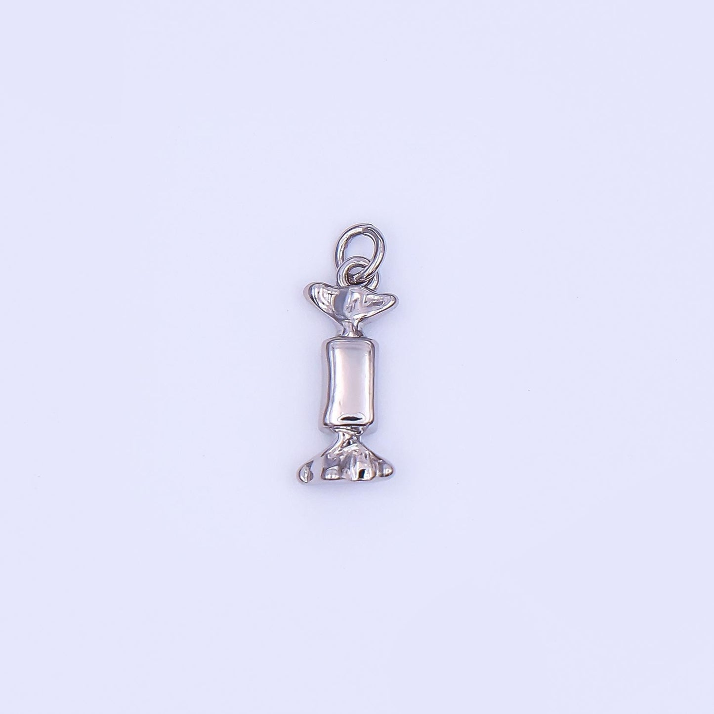 Mini Gold Candy Pendant 24K Gold Filled Charm Silver Candy Wrapper DIY Junk Food Bracelet Necklace Jewelry Making Findings Supply AF-494
