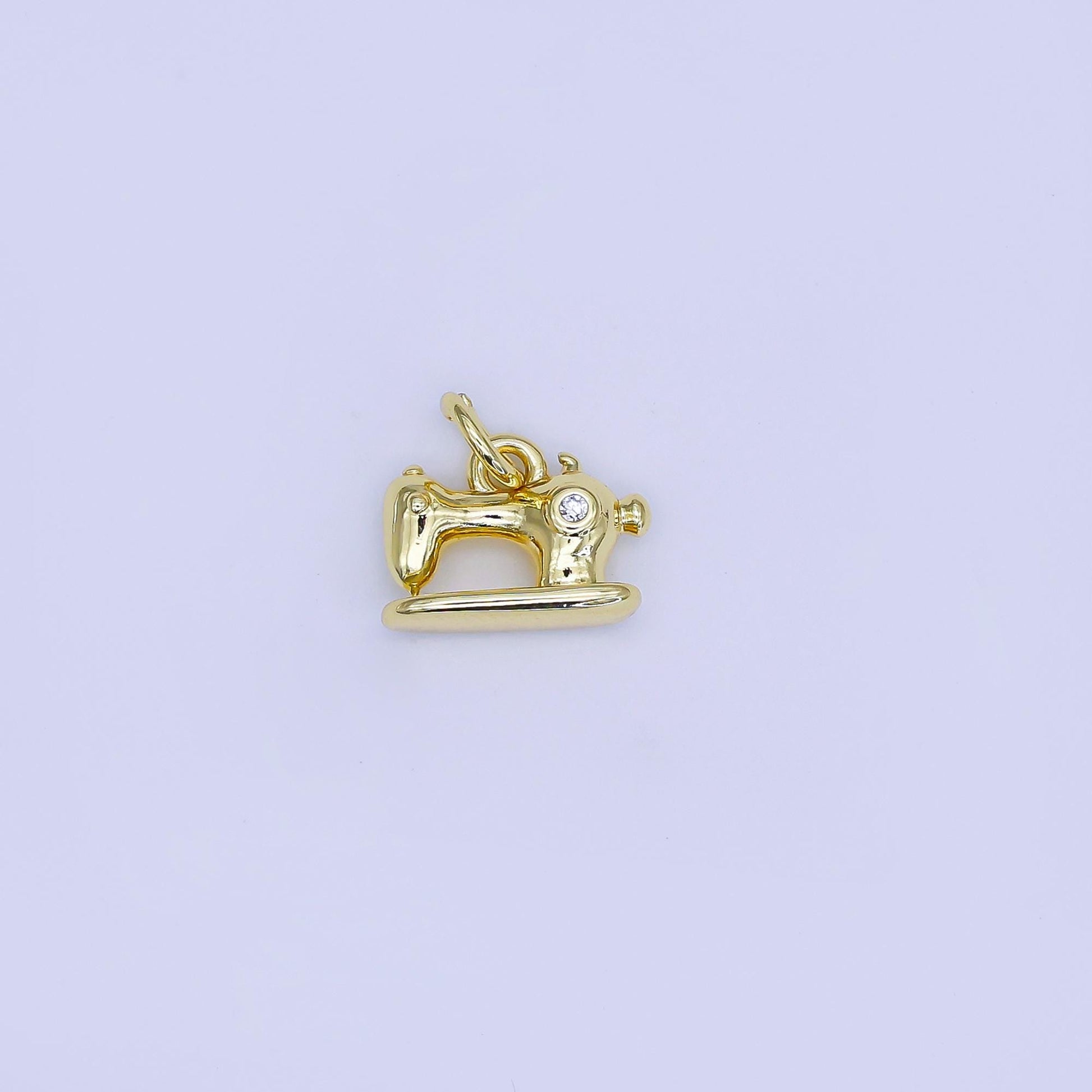 Dainty sewing charm 18k gold filled charm craft supplies fashion pendants for jewelry findings making accessory for bracelet necklace AJ-318