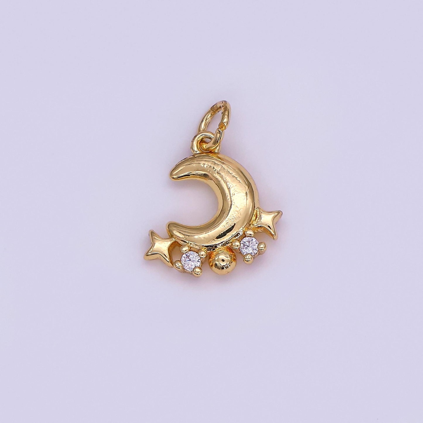 Shooting Star Charm Crescent Moon Star Children's Jewelry Cute Gifts For Girls, Kid's Gifts, Star Charm Necklace, Kawaii Jewelry AF-489