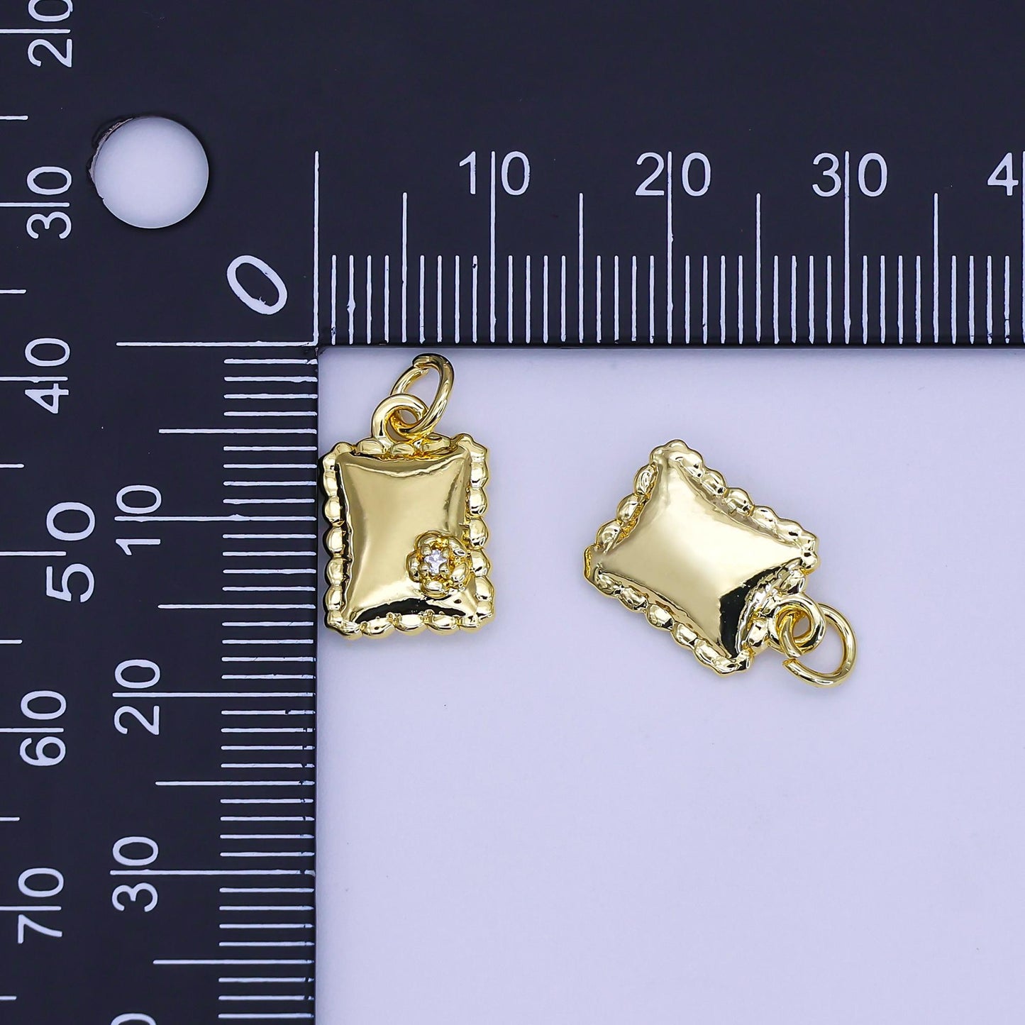 Mini 24K Gold Filled Pasta charm Ravioli Italian lover pendant foodie mix charm for bracelet necklace earring component AJ-306