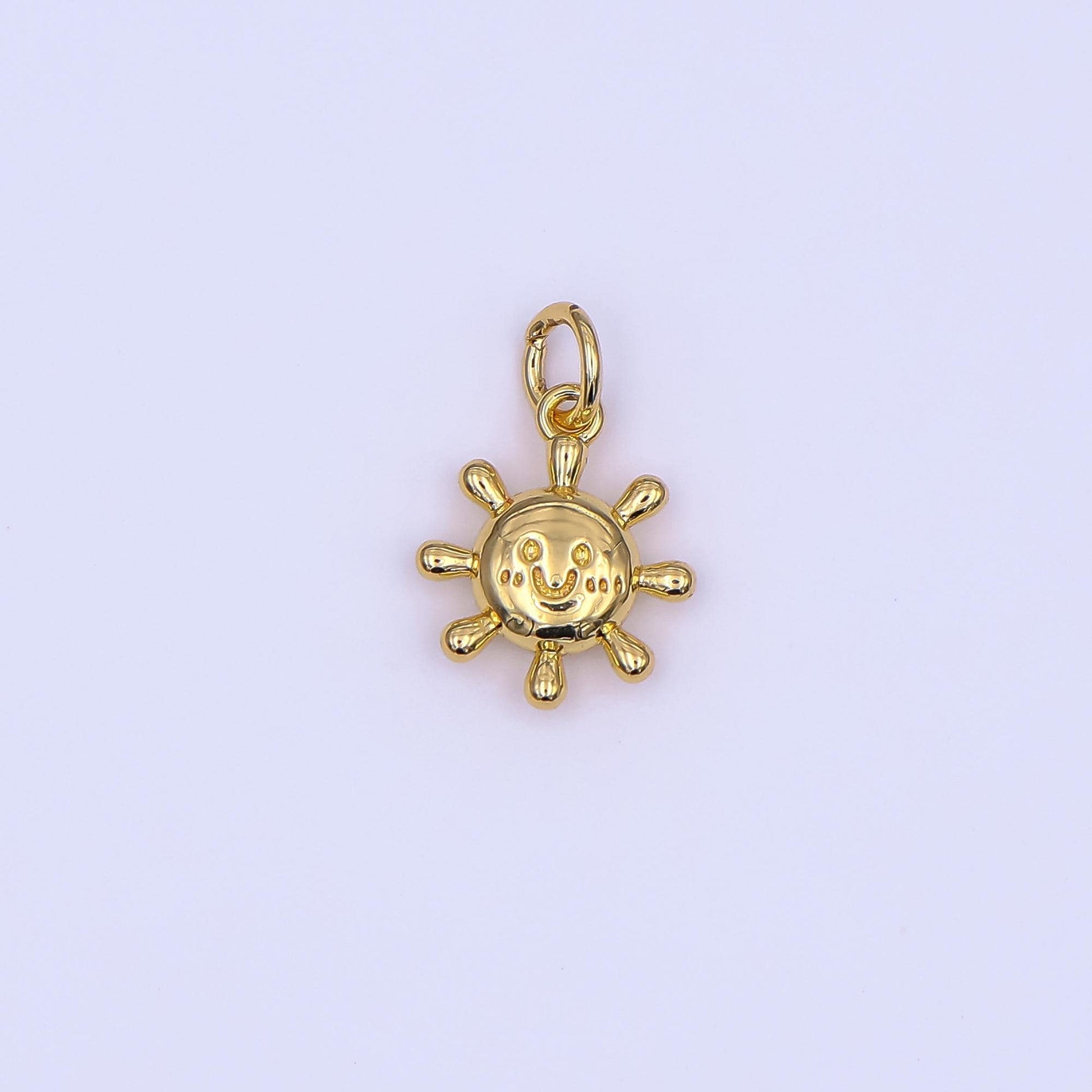 Mini Gold Sun Charms Tiny charm for Necklace Earring Bracelet Jewelry Making Supply Celestial Jewelry AF-499