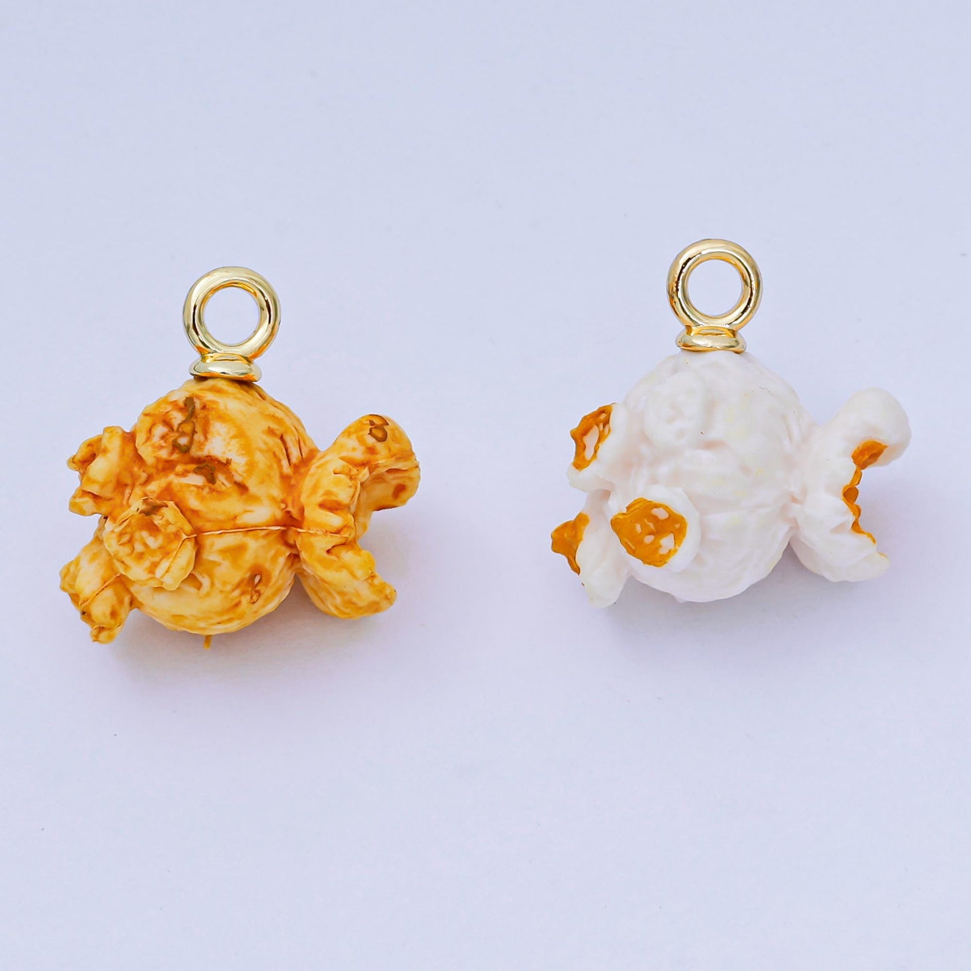 3D Resin Popcorn charm Junk Food Snack Movie Theater Inspired Jewelry for Keychain Bag Charm Necklace Bracelet Supply AH650