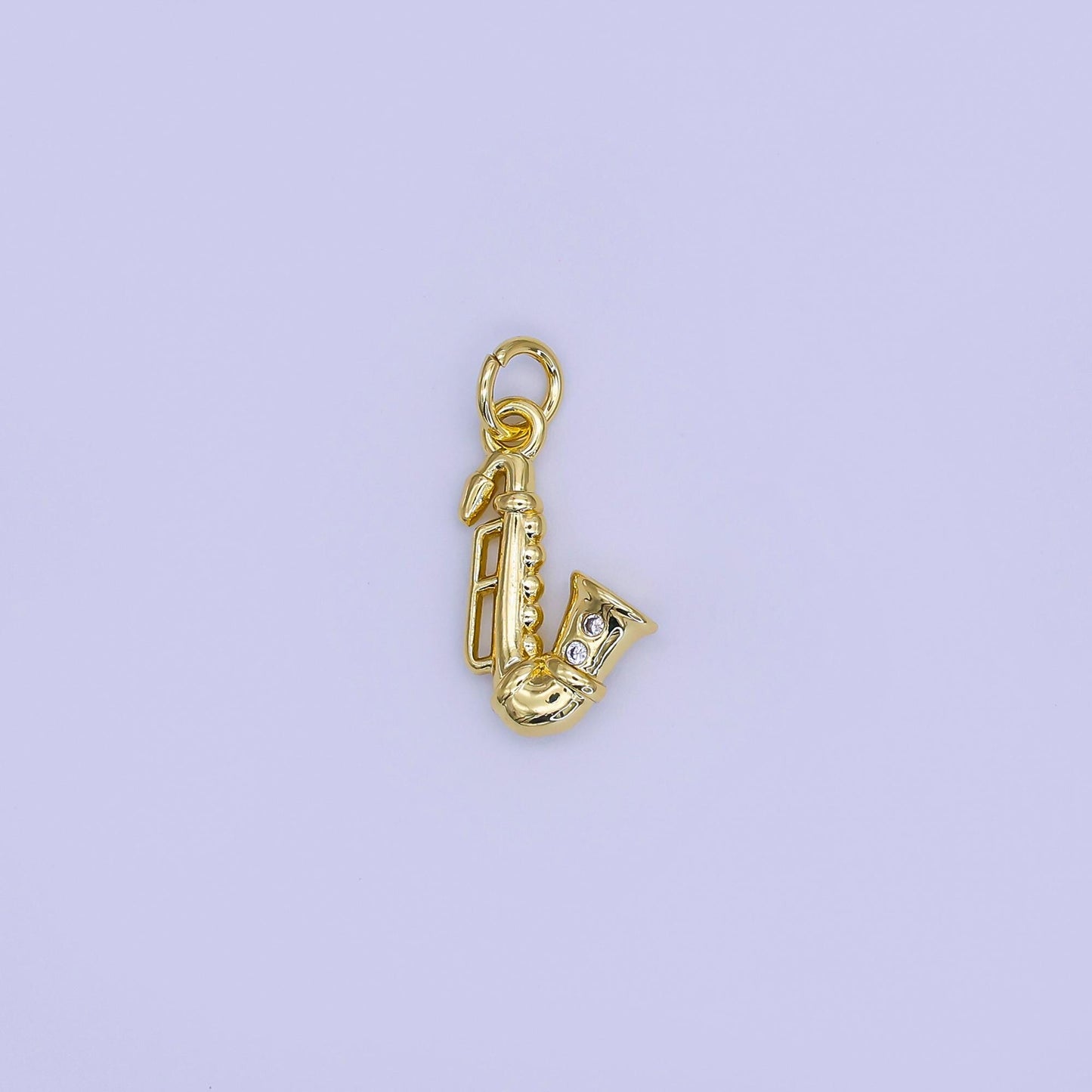 Mini Saxophone pendant charm, musical pendant charm, Jazz pendant, for diy jewelry AJ-315