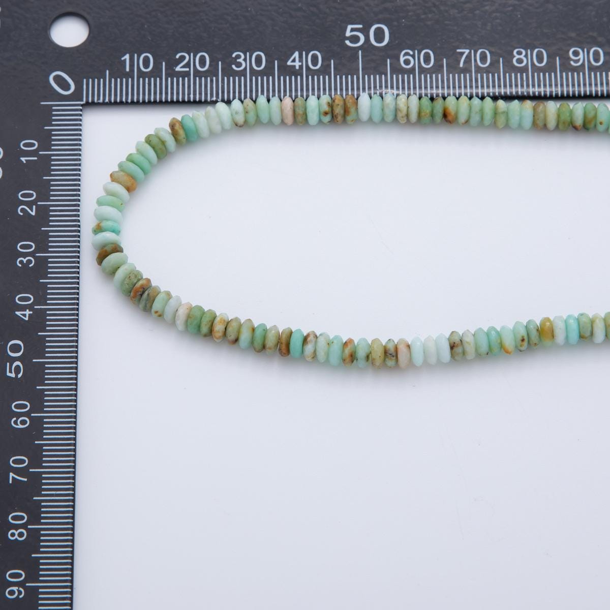 Minimalist Turquoise Stone Beads 18K Gold Filled Gemstone Colorful Beaded Necklace 16 Inch long | WA-957