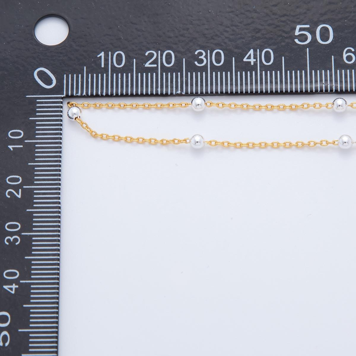 24K Gold Filled Mixed Metal Satellite Cable Unfinished Chain by Yard | Roll-1686