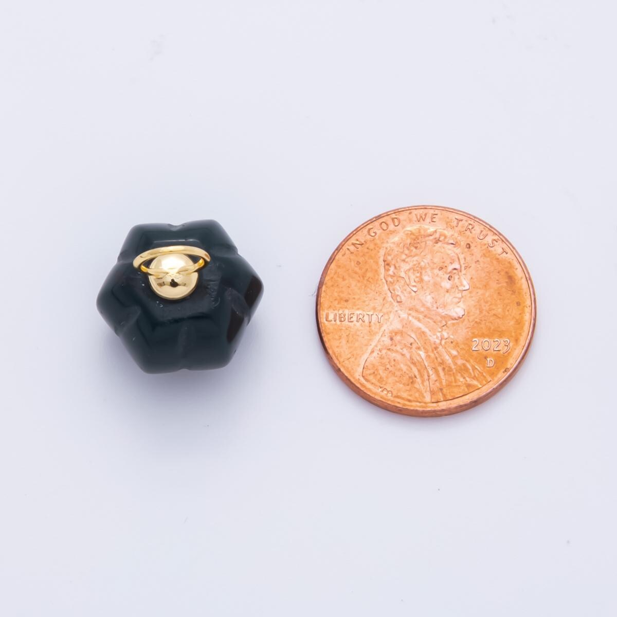3D Pumpkin Shaped Gemstone Charm Natural Bead Gemstone Charm for Fall Thanksgiving Halloween Jewelry Inspired AH-836
