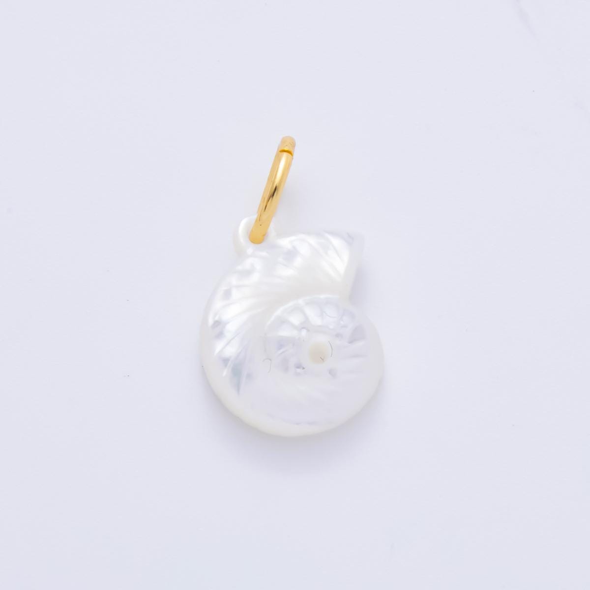Colorful Dainty Shell Pearl Charm Amanite charms Ammonite Shell Dangle Charm Beach Under the Sea Jewelry Inspired AH-825