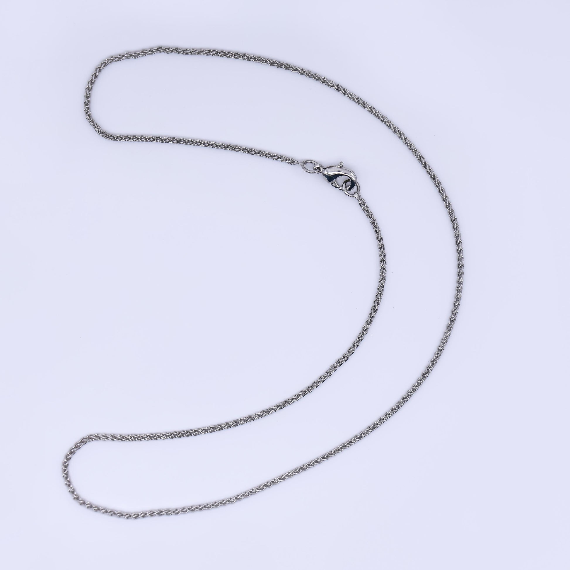 Silver 1.3mm rope 16 inch Ready to Wear chain necklace for Men Jewelry | Wa3174