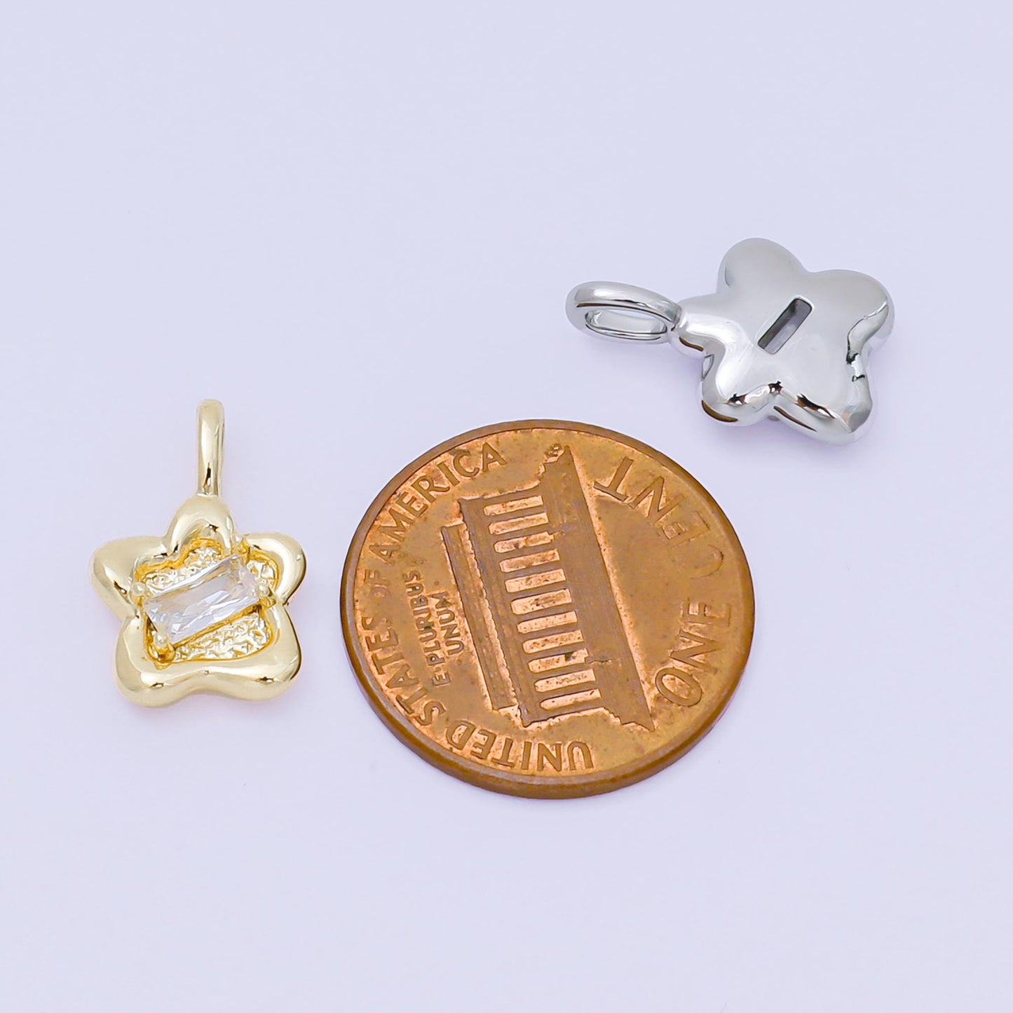 Mini Gold Twinkle Star Charm Cubic STAR Charm Celestial Pendant Dangle Charms for Bracelet Necklace Earring Supply Component  AH-515