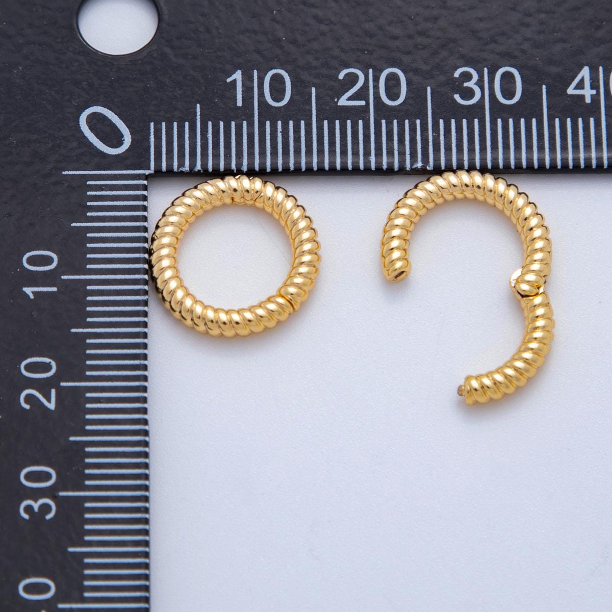 1 pc twisted gold spring gate ring, 14.5 mm marine rope pull gate ring, charm holder clasp for connector, wristlet holder z-1221