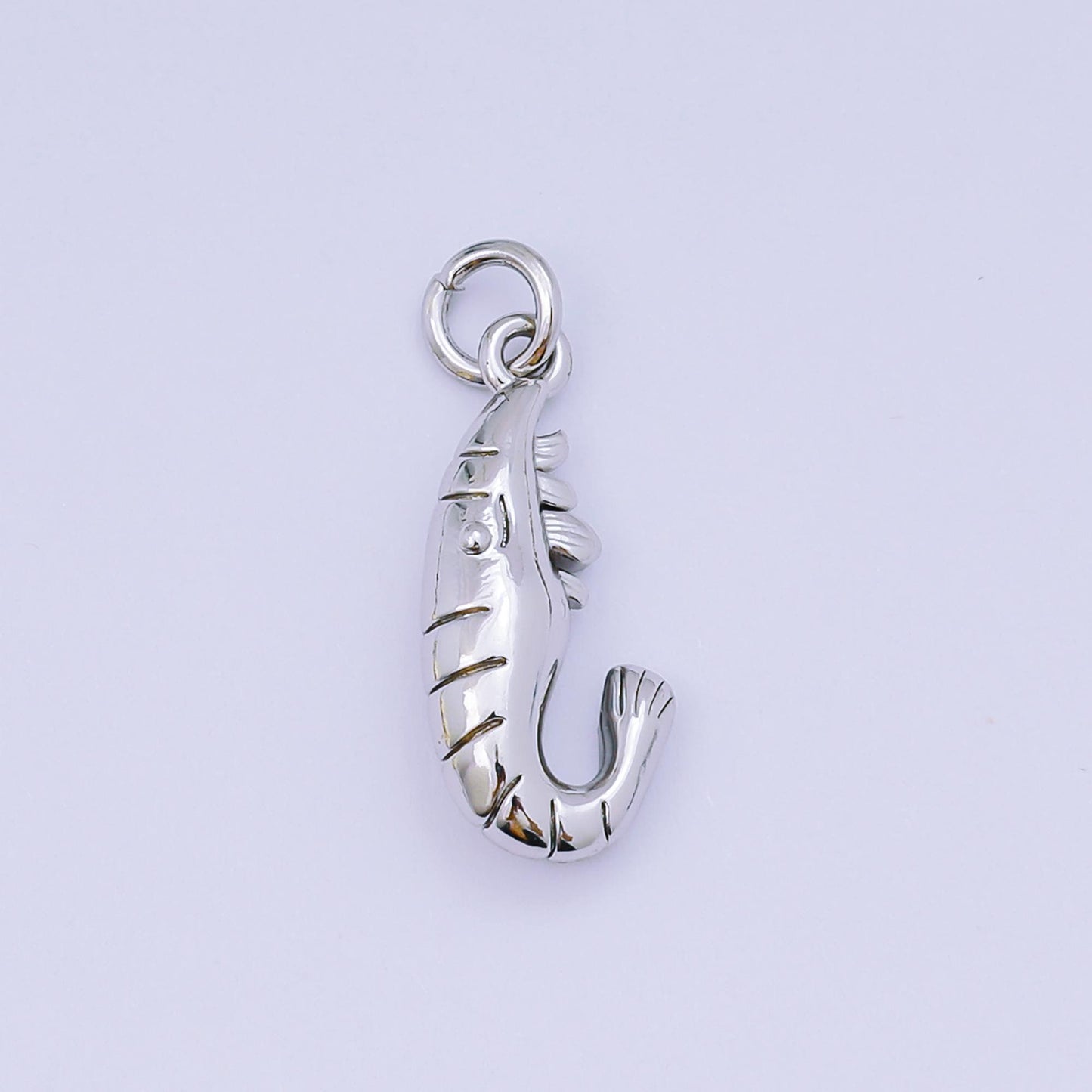 Mini Gold Shrimp Charm 24k gold filled Animal Under the Sea Ocean charm for bracelet necklace jewelry making supply | AJ-484