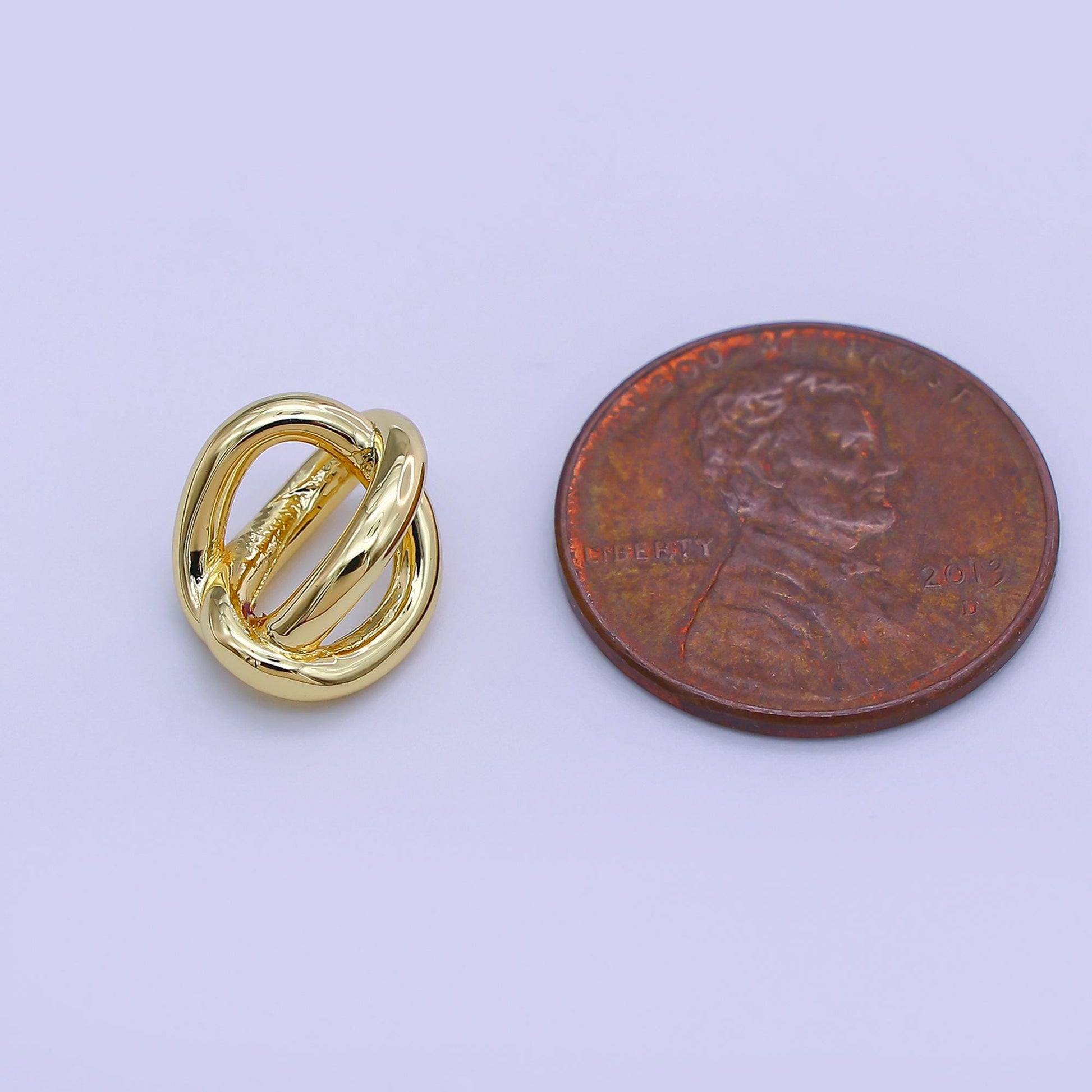 24k gold filled Infinity Round bead Spacer | B-336