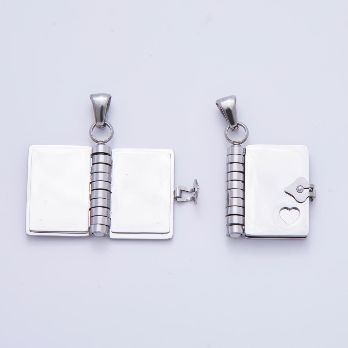 Dainty gold diary charm open book charm engravable blank paper charm for personalized message jewelry P-742