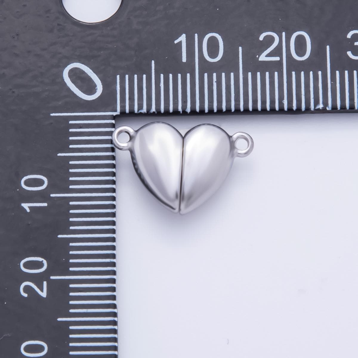 Stainless Steel PVD Gold Plated 11x16mm heart magnetic connector | Z-1234