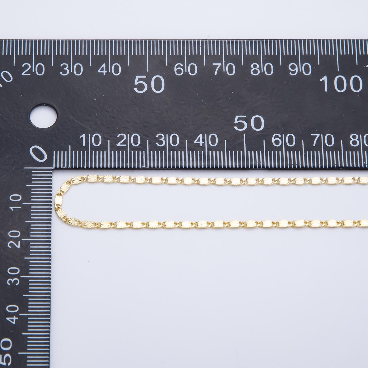 Dainty 2mm width gold filled mariner anchor Starburst Link unfinished chain by yard | roll-1699