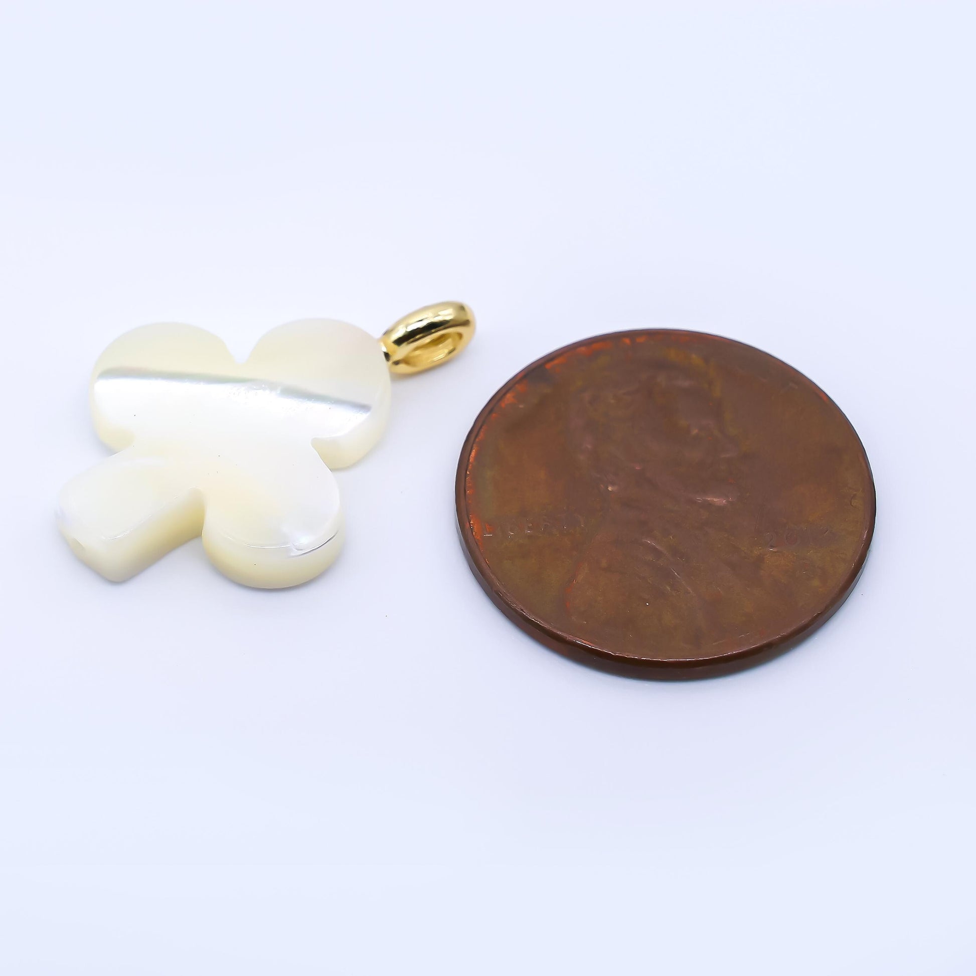 Clubs pearls charm gold 22.3x14.9mm white Shell pearls for necklace bracelet earring Poker Vegas jewelry making minimalist AF-561