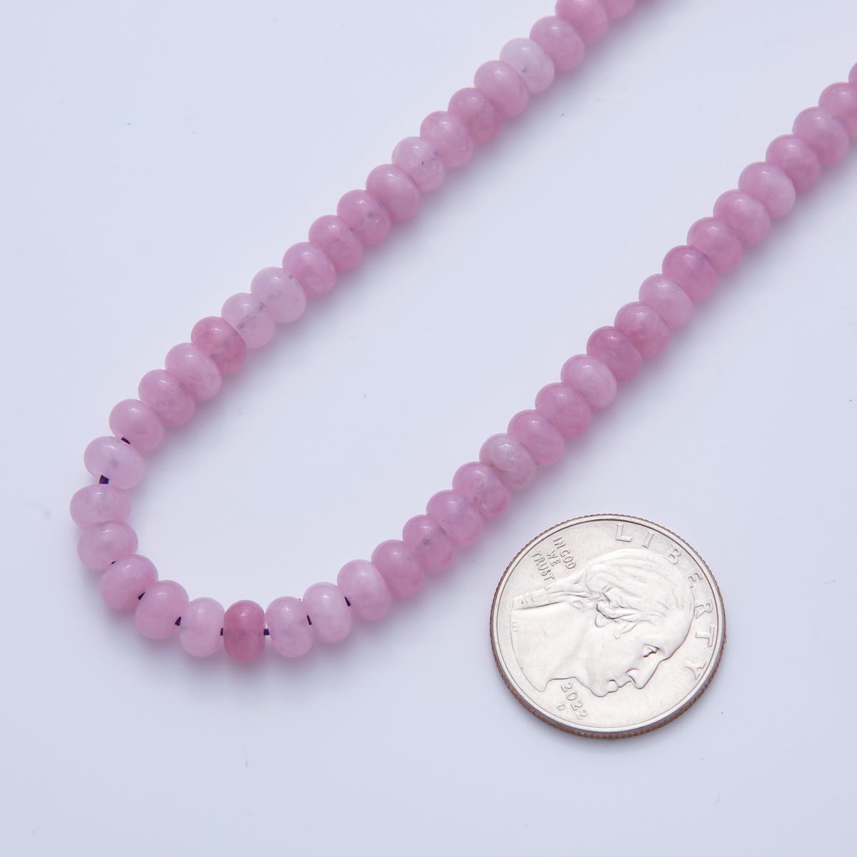 Smooth Colorful Agate Rondelle Beads 4x6 mm Green, Purple, Brown, Clear, Pink Colorful Bead By Strand Approx. 90pcs loose beads WA-3479