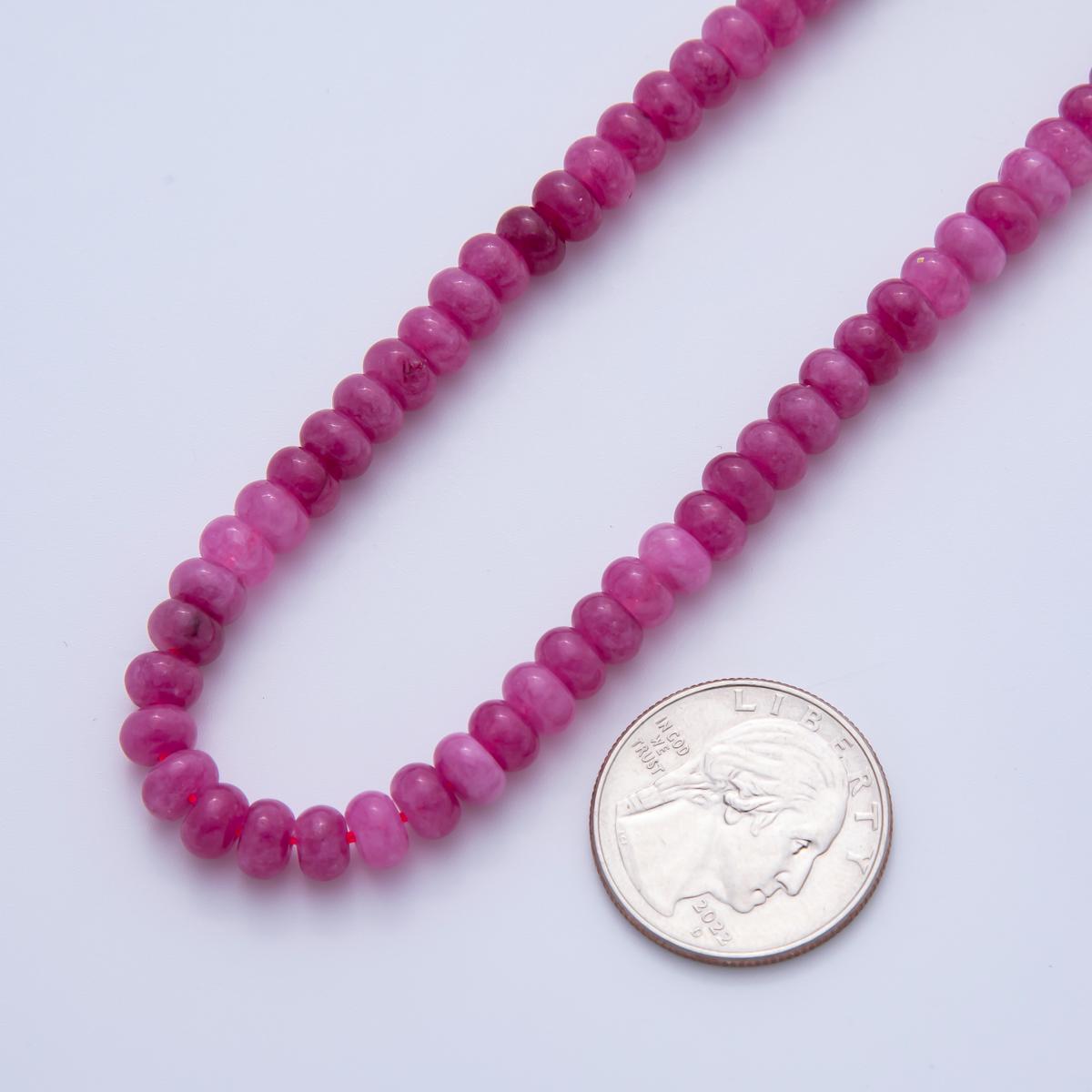 Smooth Colorful Agate Rondelle Beads 4x6 mm Green, Purple, Brown, Clear, Pink Colorful Bead By Strand Approx. 90pcs loose beads WA-3479