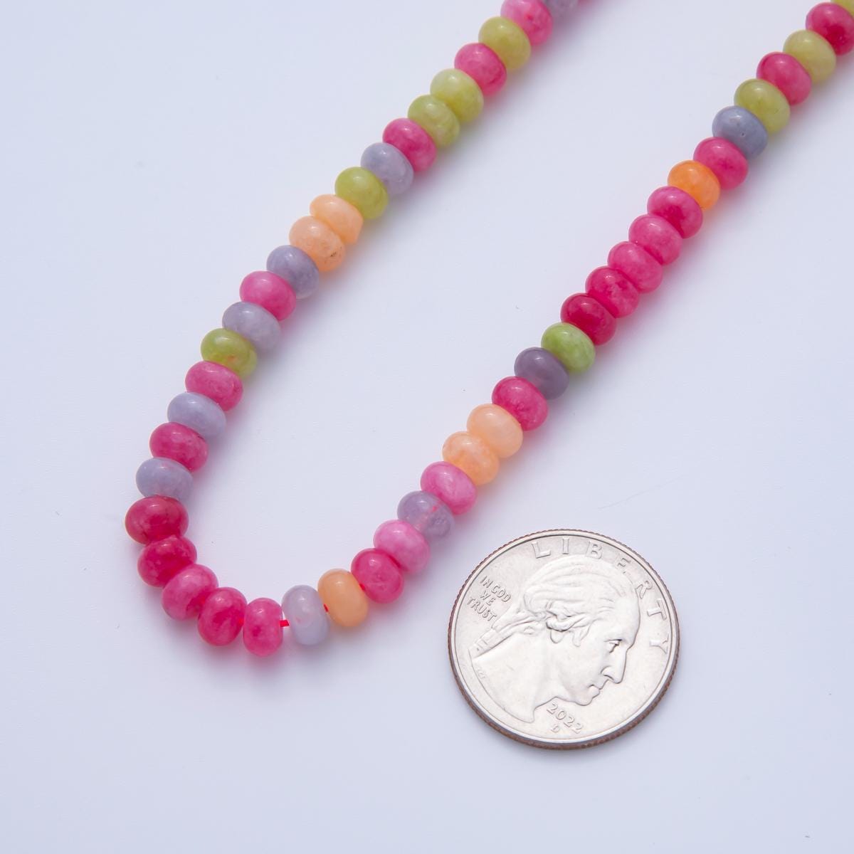 Natural Dyed Colorful Agate Rondelle Beads 4x6 mm Gray, Blue, Mix Rainbow Pink Colorful Bead By Strand for Jewelry Making Supply WA3525