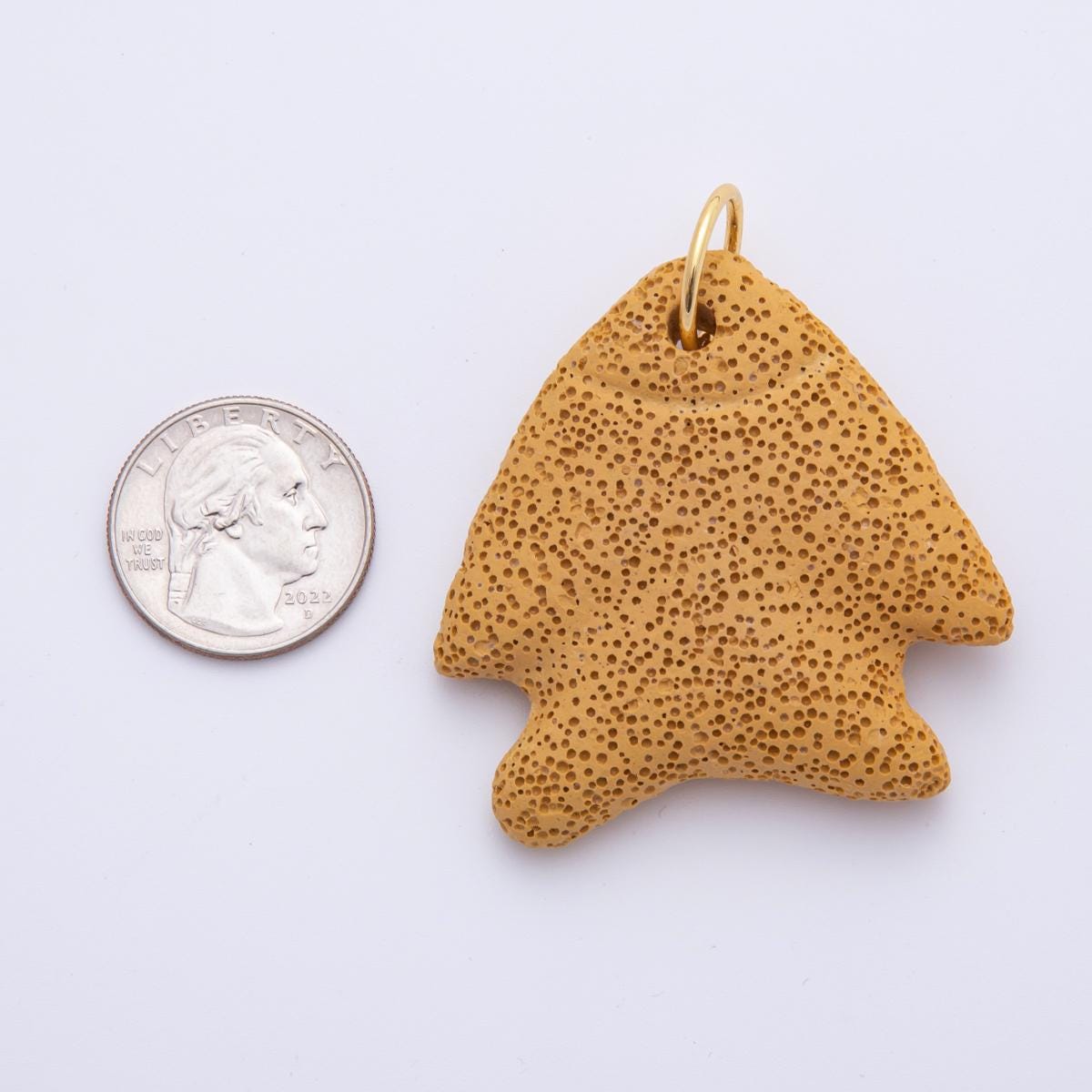 Bold Color Lava Stone Fish Pendant Natural Stone Fish Charm for Necklace Jewelry Making Supply 18k Gold Filled Charm ah-893