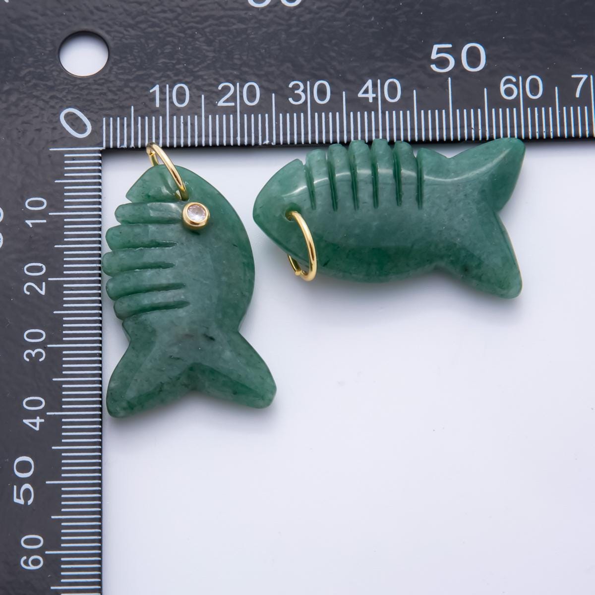 Big Gemstone Shark Pendant Natural Stone Fish Animal Charm for Jewelry Making Supply 18k Gold Filled Charm Cord Scarf Necklace AH-884