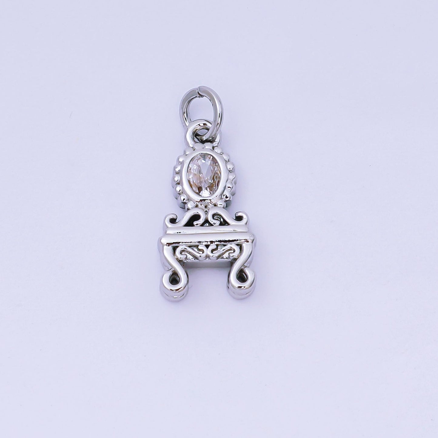 Mini Gold Vintage Vanity Mirror Table Charm for Fashion Bracelet Necklace Earring Supply AJ483
