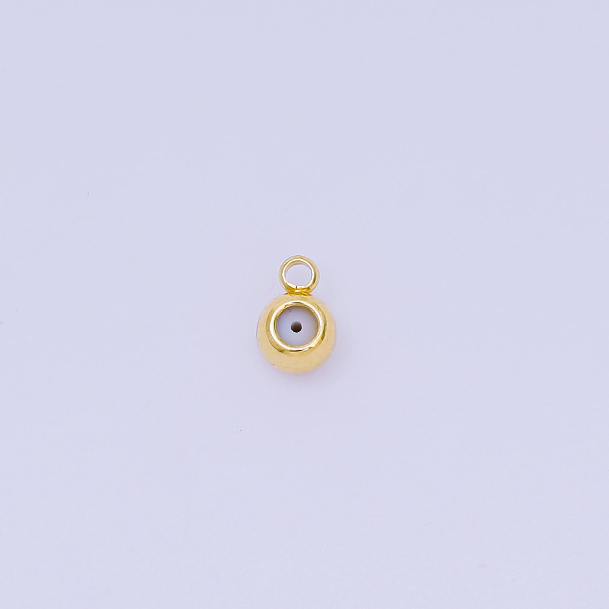 6x4 mm Gold Filled round safety rubber stopper bead spacer smart beads with open Link for Charm supplies Silicone Beads Z-1121