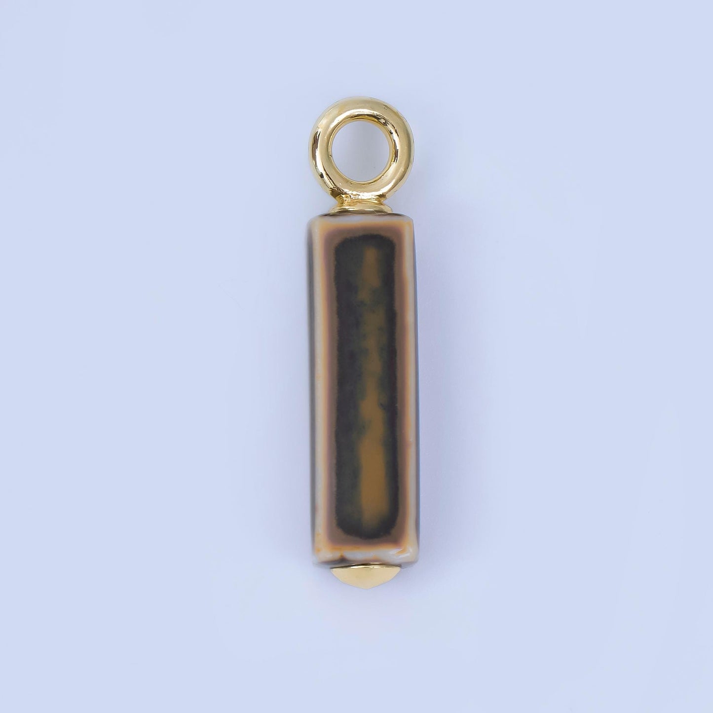 Dainty Ceramic Bar beads Charm Colorful pendant for necklace Bracelet Earring Charm AJ-451