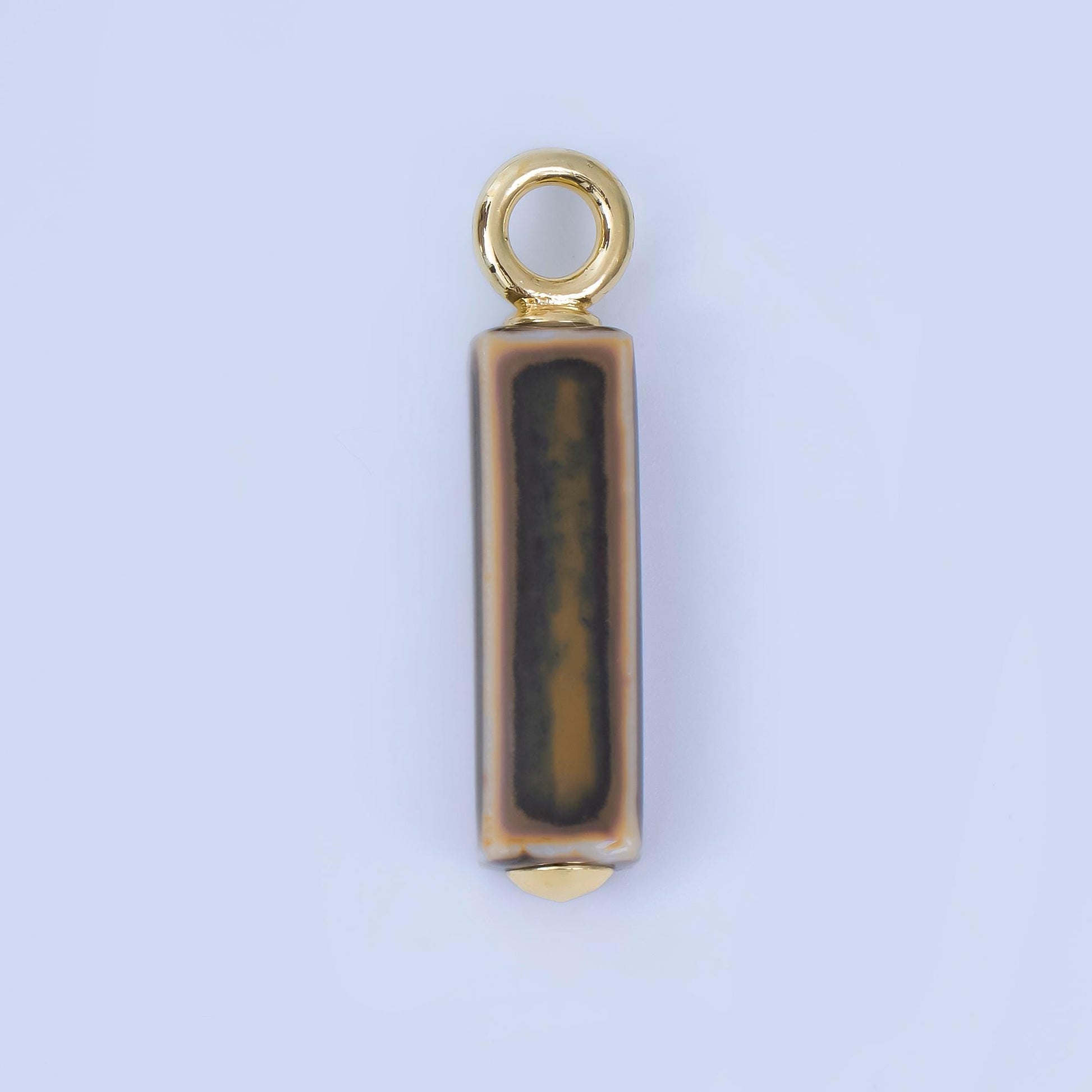 Dainty Ceramic Bar beads Charm Colorful pendant for necklace Bracelet Earring Charm AJ-451