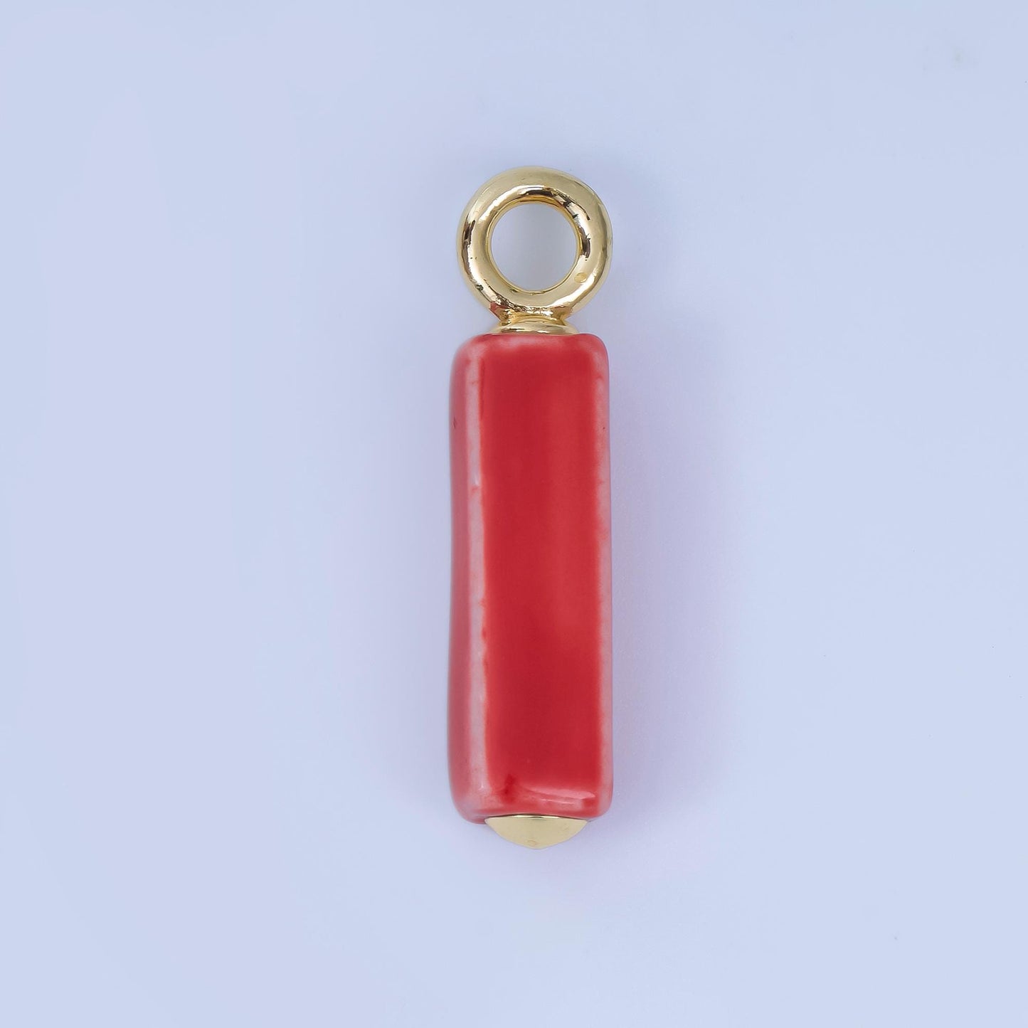Dainty Ceramic Bar beads Charm Colorful pendant for necklace Bracelet Earring Charm AJ-451