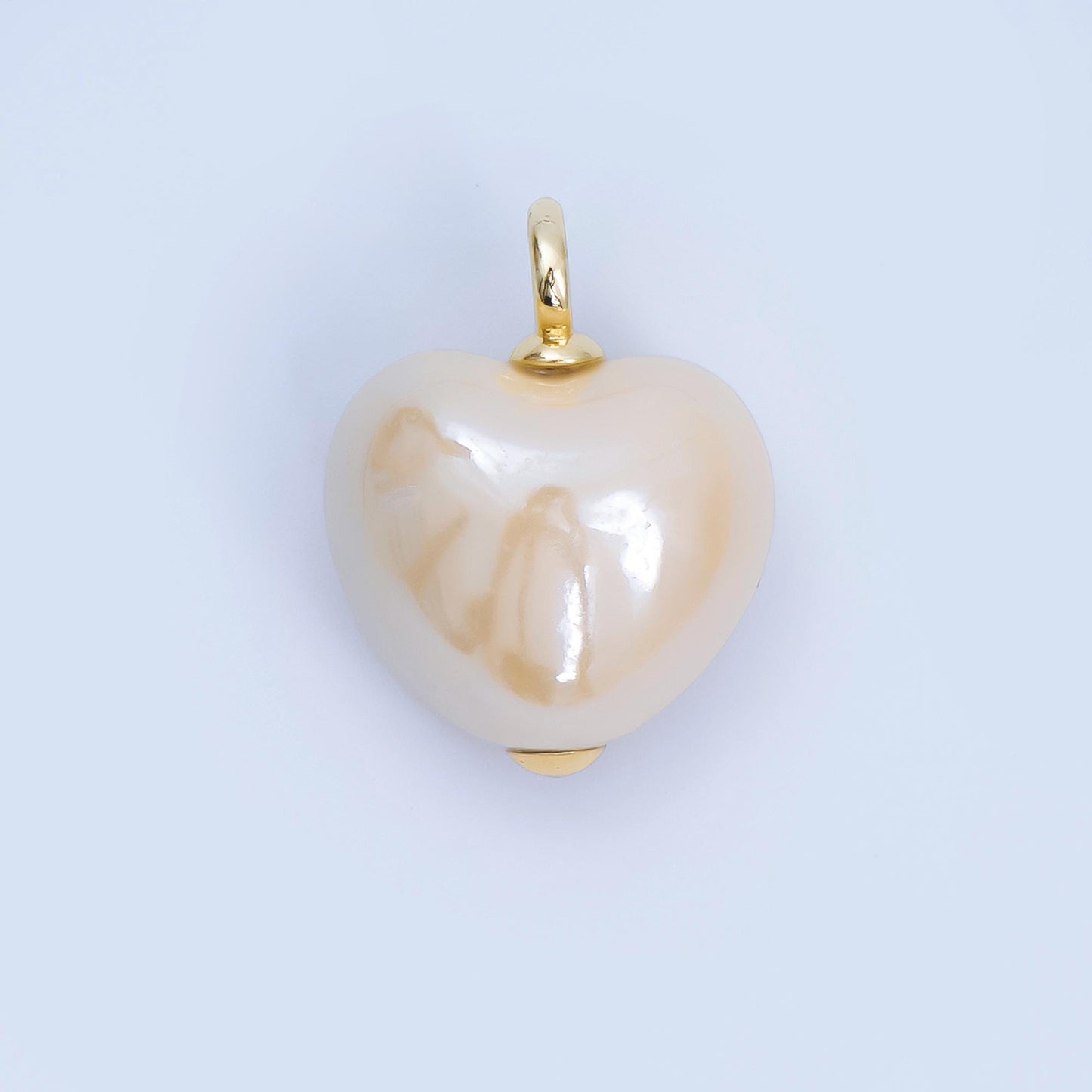 Dainty Ceramic Heart Charm Cute Puffy Heart Colorful Pendant for DIY Jewelry, Bracelets, Necklaces, and Craft Supplies AJ-402