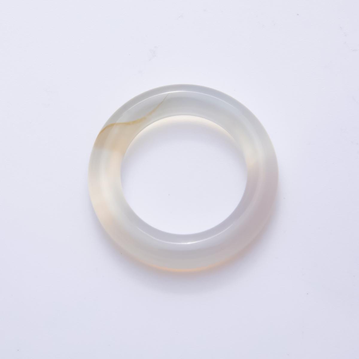Natural Gemstone Round Rings Aventurine, Rose Quartz, Opalite, Agate, and Mixed Stone – Smooth Polished Donut Beads for Jewelry Making