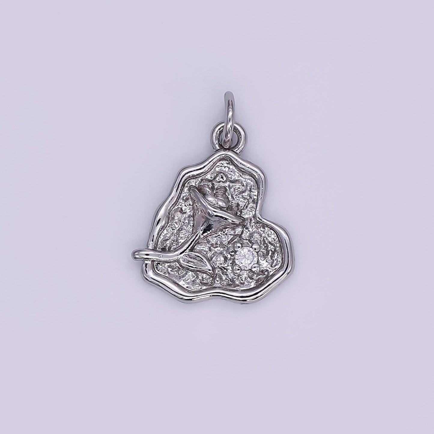 Mini Gold Heart Charms Dainty Gold Floral Pendant Cubic Rose Spring Garden Charm for Necklace Bracelet Jewelry Making Supply AJ341