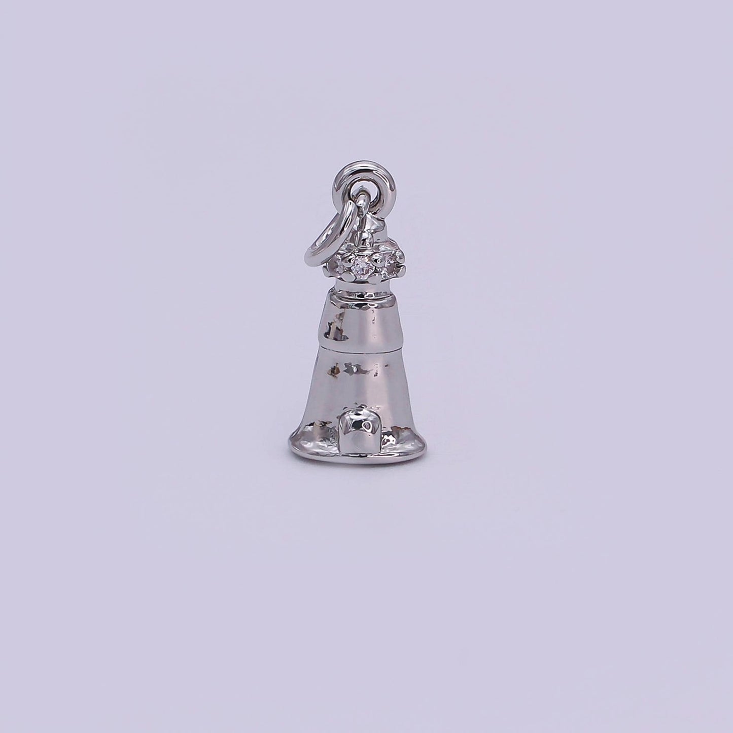 Mini gold bell charm silver Vintage Bell inspired for necklace bracelet earring AJ-349