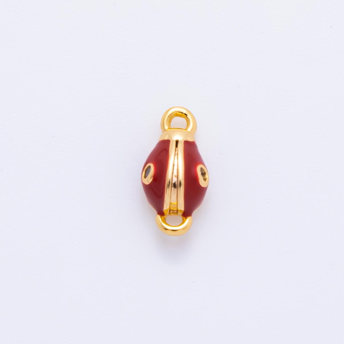 18K Gold Filled 5.1mm Red Snake Charm Connector Animal Jewelry Connector for Bracelet | Y-050