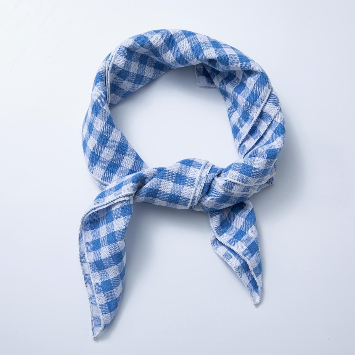 Bandana Scarf Headband Face Covering Gingham Checker Western Cowboy Inspired