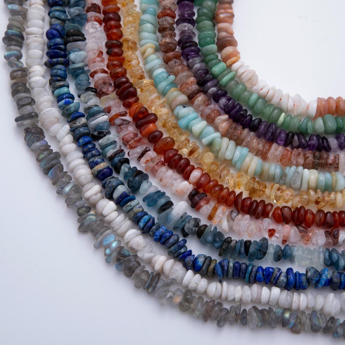 Mix Color Chip Bead Nugget Small Pebble Bead 7mm 10mm Chip Strand High Quality Gemstone Bead Bracelet Necklace for Jewelry Making WA-2728
