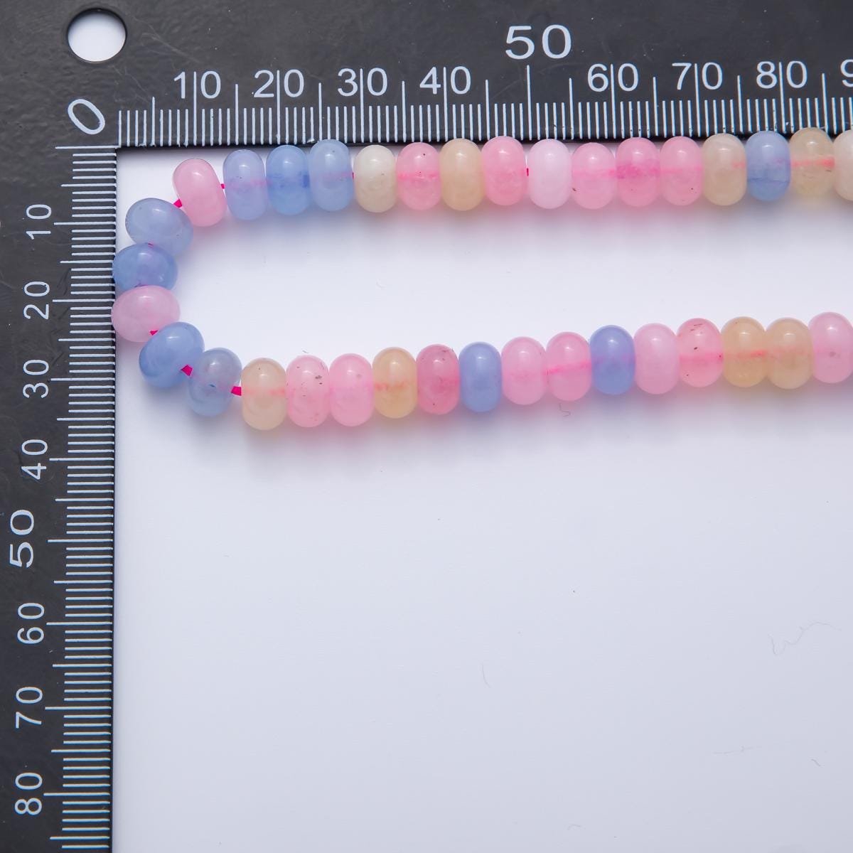 8mm Gradient Pink-Blue Natural Gemstone Bead Strand Finding Candy Beads | WA-3542