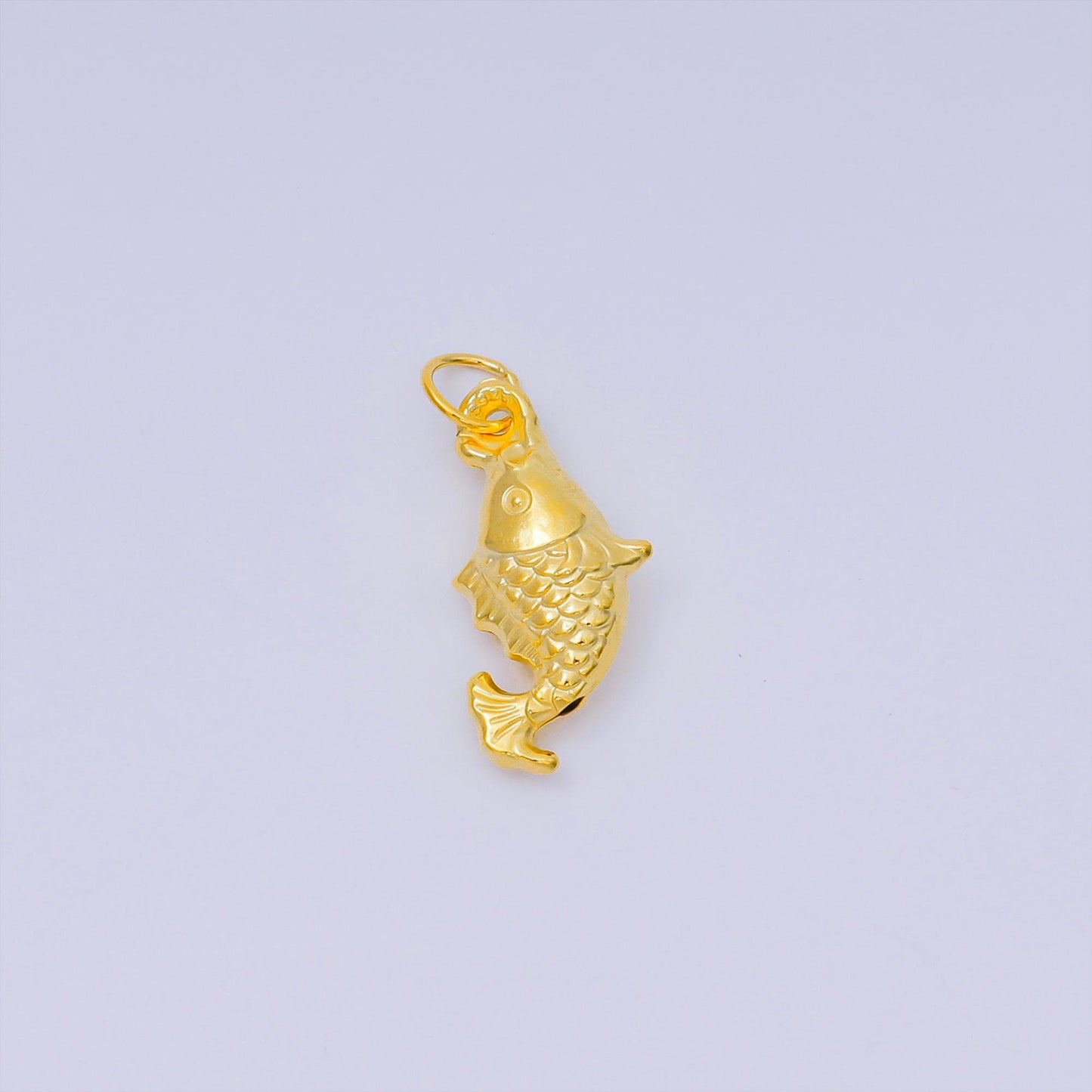 Gold Vermeil koi gold fish aquarium Japanese animal charm | sl-654