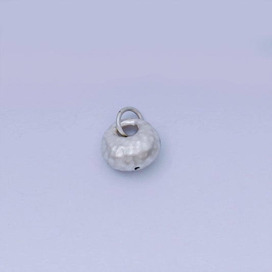 S925 Sterling Silver 10mm pumpkin fruit puffed add-on charm | SL-666