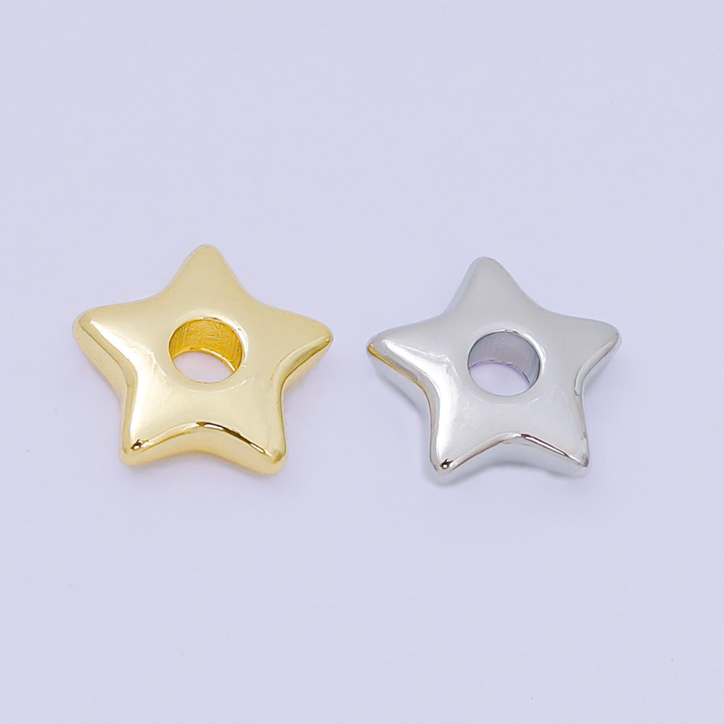 Dainty Gold Star charm necklace Star pendant celestial Silver jewelry for Cord Necklace, Hoop earing, bracelet Supply Artful Pendant B-469