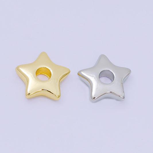 Dainty Gold Star charm necklace Star pendant celestial Silver jewelry for Cord Necklace, Hoop earing, bracelet Supply Artful Pendant B-469