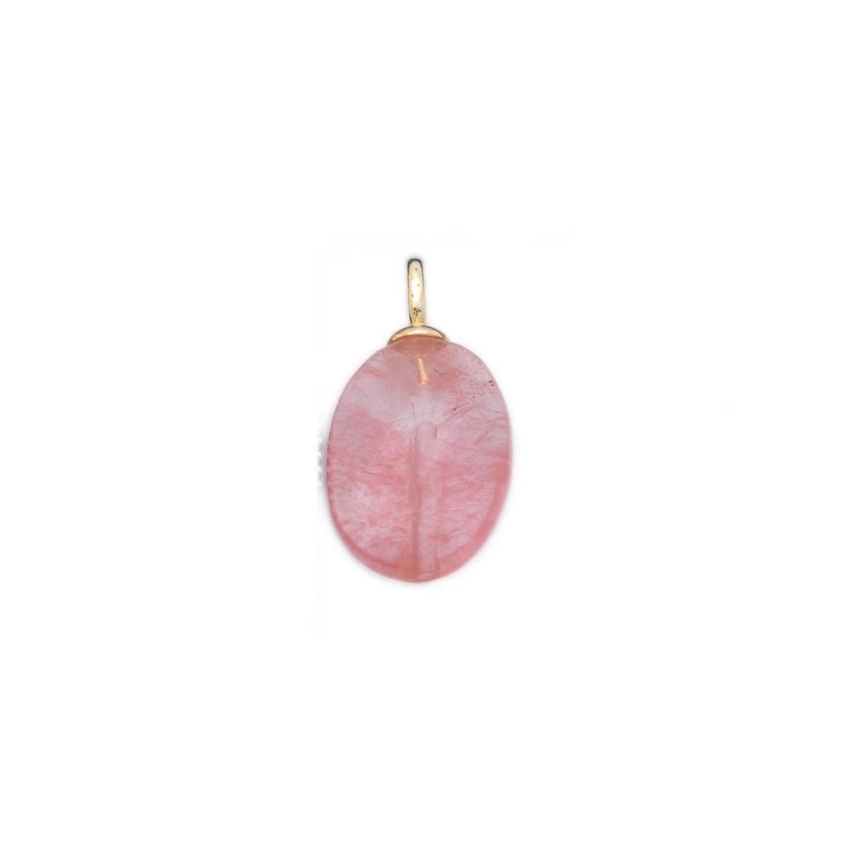 Natural Gemstone Faceted Oval Charms 18k Gold Filled Mixed Stone Gold Bail Charm for DIY Necklaces Jewelry Making AF-98