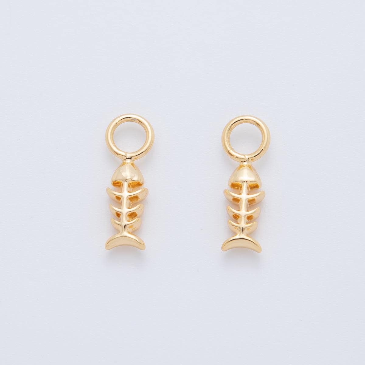 18K Gold Filled Fish Bone Add-On Drop Earring Charm | AF746