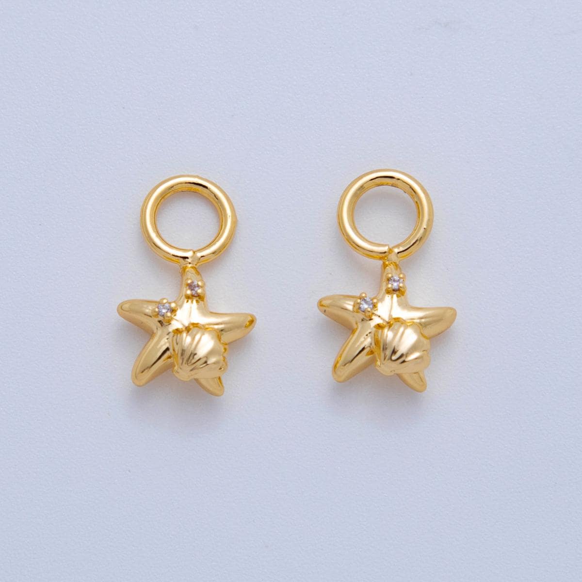 18K Gold Filled Star Add-On Drop Earring Charm | AF-827