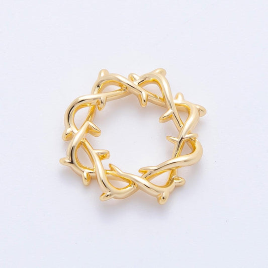 18k gold filled mini Jesus Crown of Thorn Cham | Z1239
