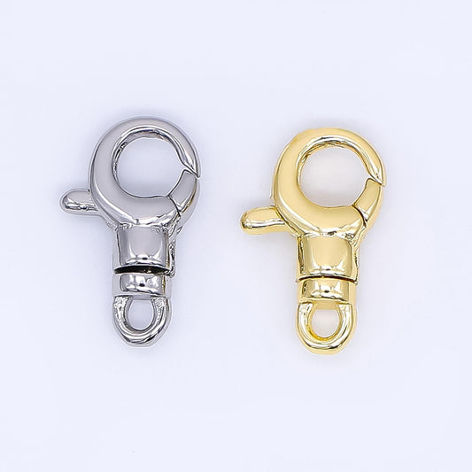 24k gold filled lobster swivel clasps, 13mmx8mm clasps in gold and silver Z-1157